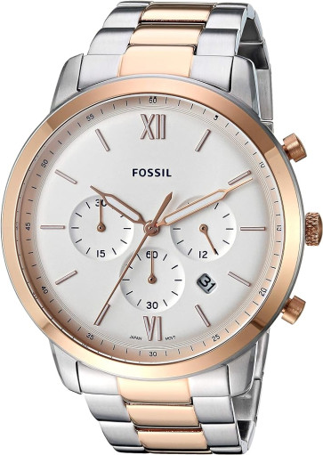 Bracelet de montre Fossil FS5475 Acier inoxydable Bicolore 22mm